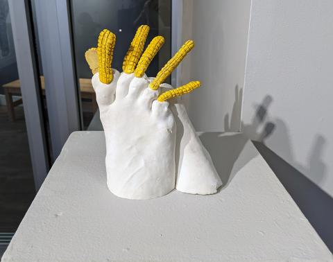 Corny, plaster, 2021