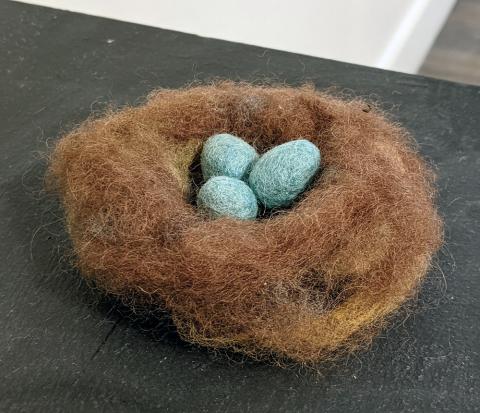 Nest, felt, 2020