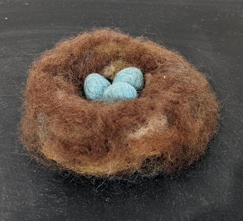 Nest, felt, 2020