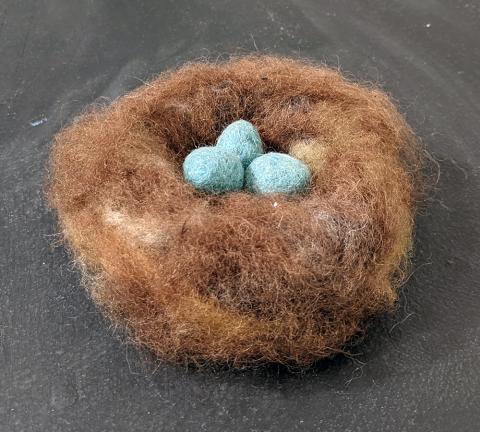 Nest, felt, 2020