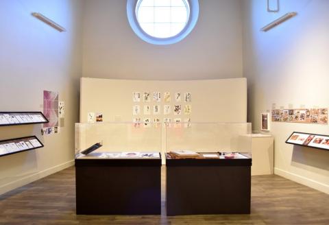  PSU Herbarium highlighted as part of this exhibition, installation view