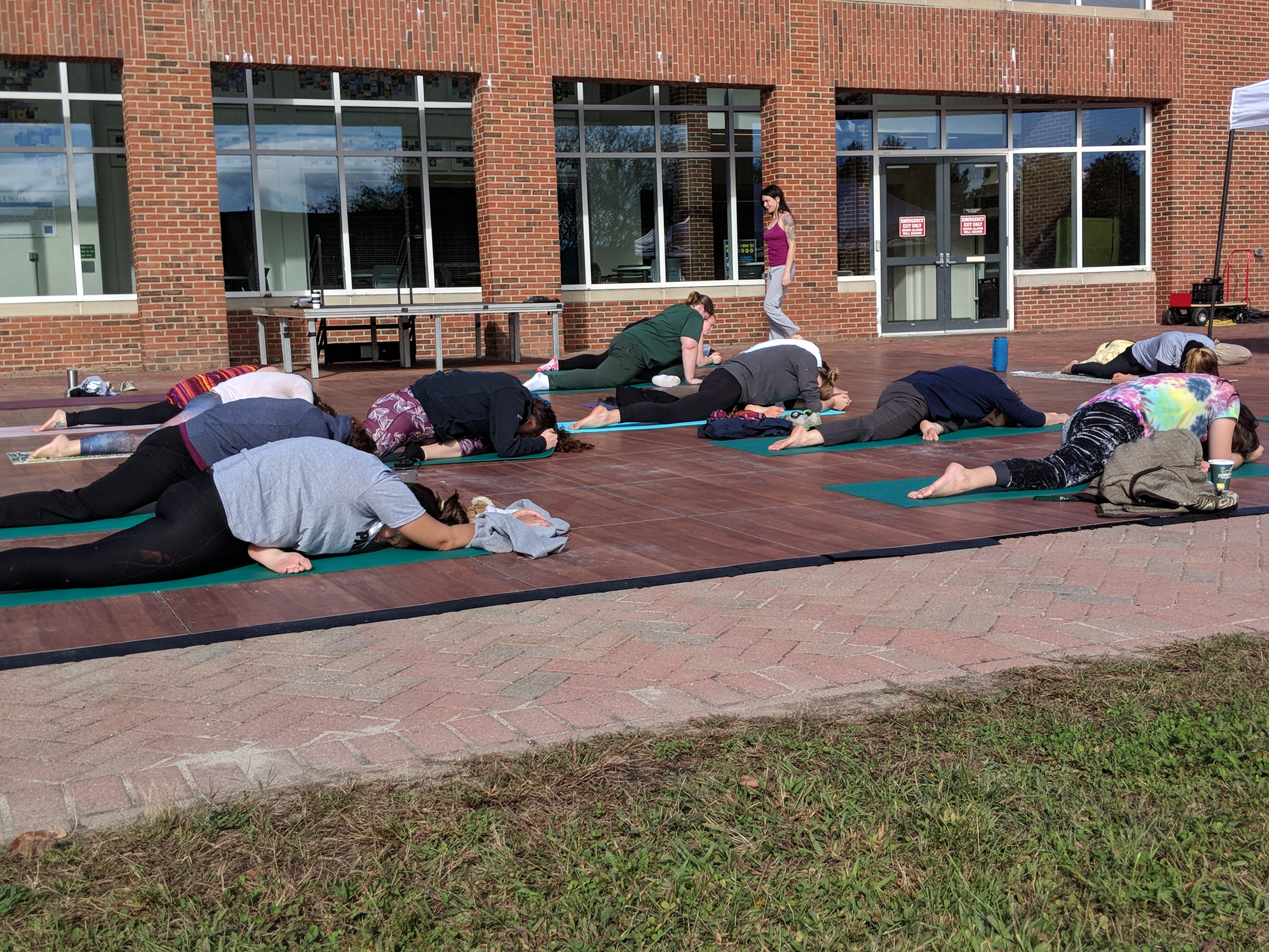 Members of the PSU community gathered for some wellness events on Homecoming morning.