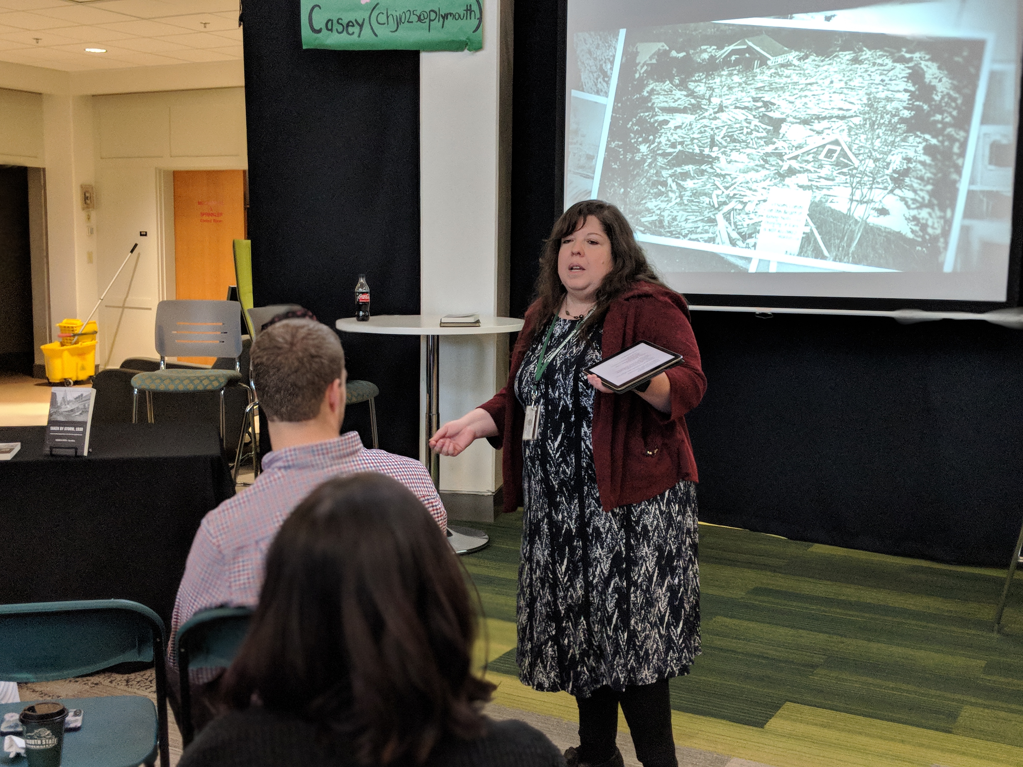 Professor Lourdes Aviles, author of “Taken by Storm,1938: A Social and Meteorological History of the Great New England Hurricane,” hosted a book reading & signing on the 80th anniversary of the historical event.