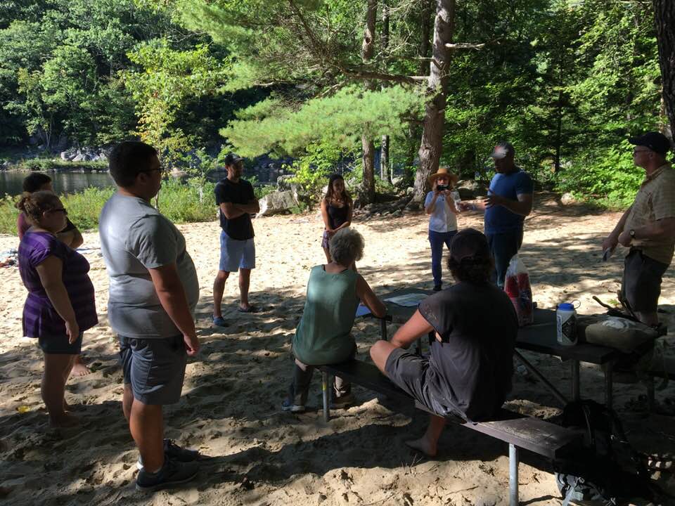 The Tourism Environment & Sustainable Development (TESD) Cluster hosted a kickoff barbeque at Livermore Falls.