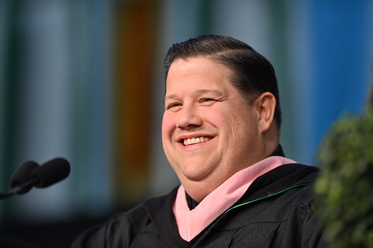 Boston Bruins anthem singer and PSU alumnus Todd Angilly delivering commencement address