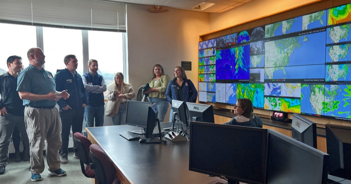PSU's Meteorology Program unveiling an upgraded, state-of-the-art digital map wall