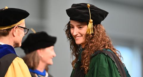 Students at commencement