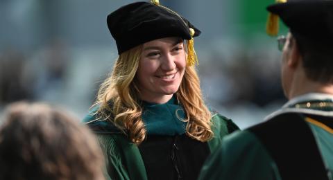 Students at commencement