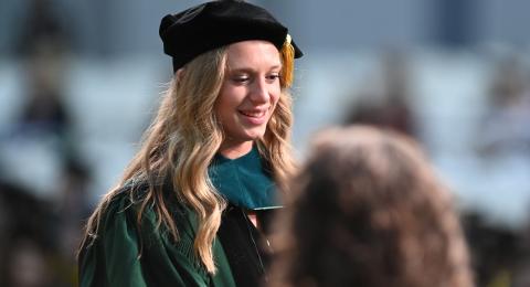 Students at commencement