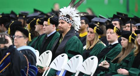 Students at commencement