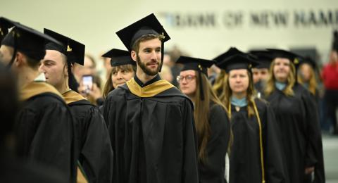 Students at commencement