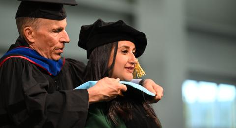 Students at commencement