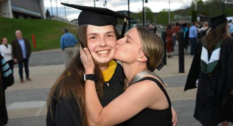 Students at commencement