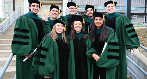 Students at commencement