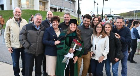 Students at commencement