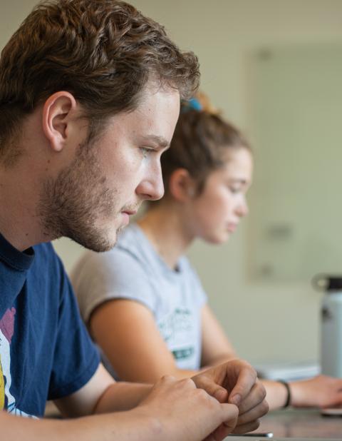 students studying