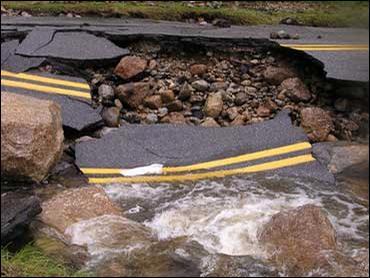 Warner Road torn apart by the effects of climate change in Henniker, NH