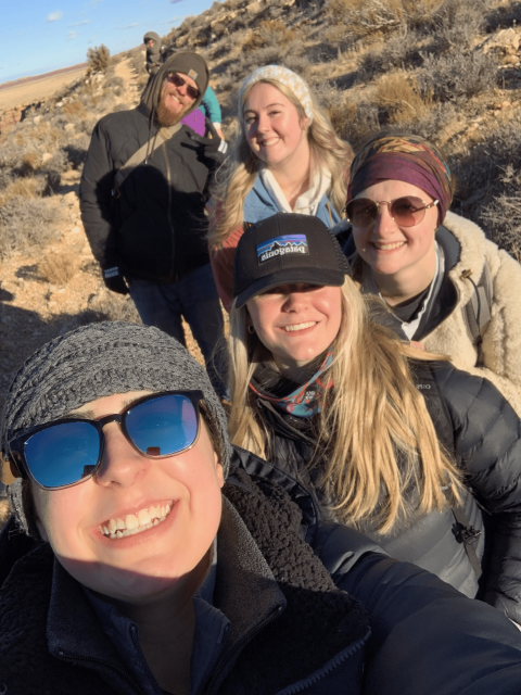Nursing students on service learning trip