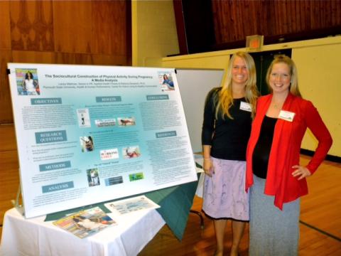 Dr. Busanich & undergraduate student Lacey Mailman, PSU Research Symposium April 2013