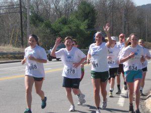 Students running