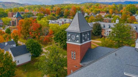 Plymouth campus in the fall