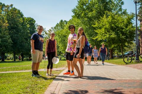 Plymouth State students on campus